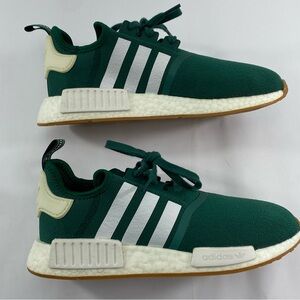 Adidas NMD R1 Boost #FX6788 Forest Green & White Men’s Size 8 1/2 Athletic Shoes